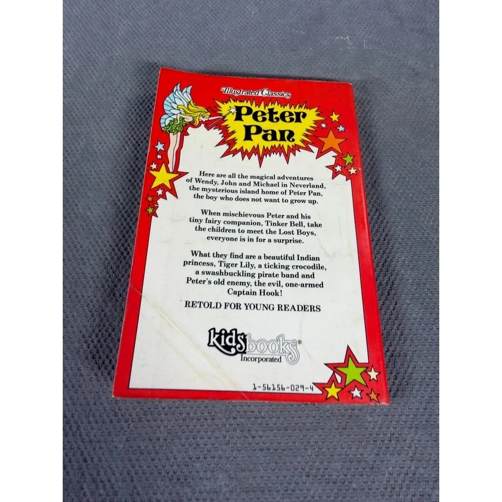 Peter Pan J.M. Barrie Illustrated Classics Kidsbooks 1991 Paperback Vintage